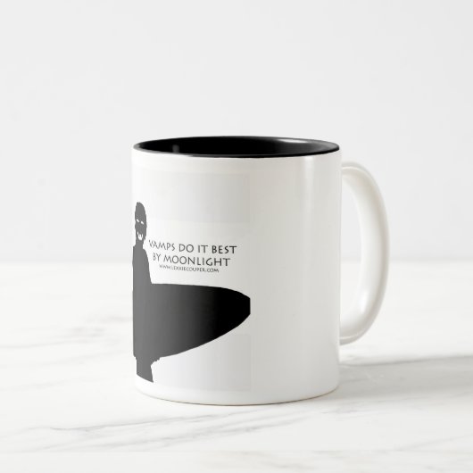 Vamps van het maanlicht tweekleurige koffiemok (Voorkant rechts)