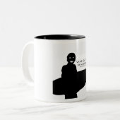 Vamps van het maanlicht tweekleurige koffiemok (Voorkant links)