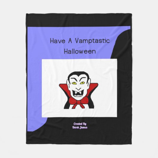 Vamptastic Halloween Medium Fleece Blanket Deken (Voorkant)