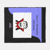 Vamptastic Halloween Medium Fleece Blanket Deken (Voorkant (Horizontaal))