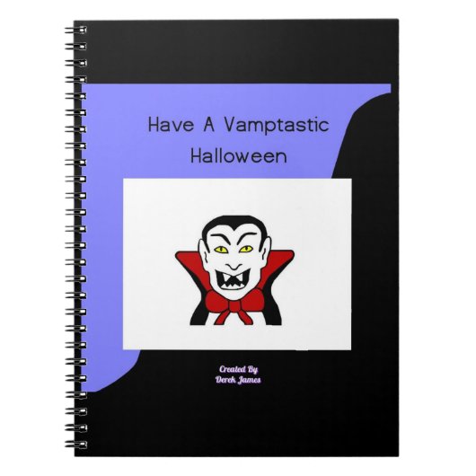 Vamptastic Halloween Spiral Photo Notitieboek (Voorkant)