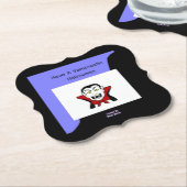 Vamptastisch Halloween Bracket Paper Onderzetter (Gekanteld)