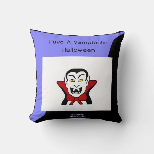 Vamptastisch Halloween Square Sierkussen (Voorkant)
