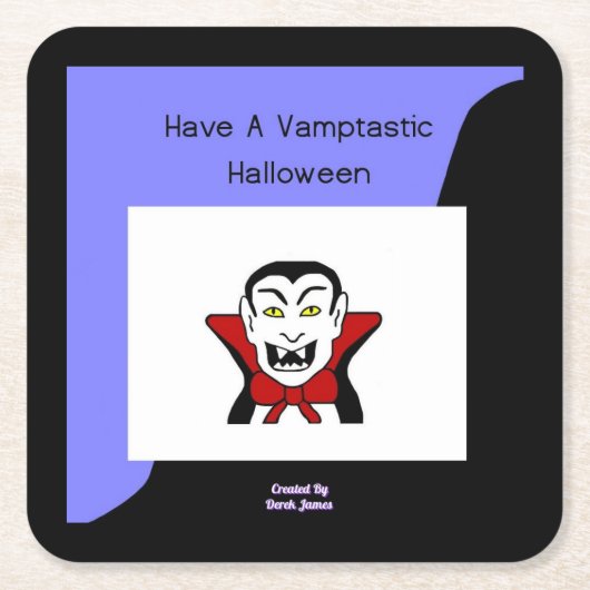 Vamptastisch Onderzetter van halloween-papier (Voorkant)