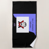 Vamptastische Halloween Beach Towel Strandlaken (Voorkant)