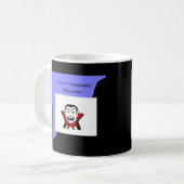 Vamptastische Halloween Coffee Mok (Voorkant links)