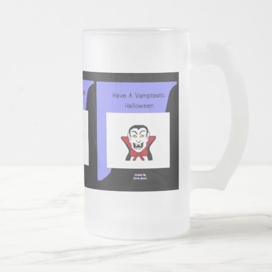 Vamptastische Halloween Large Frosted Glass Mok (Rechts)
