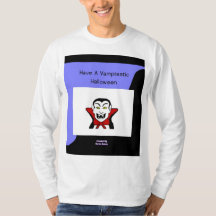 Vamptastische halloween Mannen Shirt met lange hoe