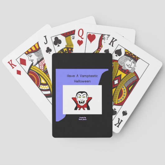 Vamptastische Halloween-spelkaarten Pokerkaarten (Achterkant)