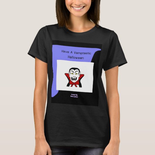 Vamptastische Halloween Women's Black Basic T Shir T-shirt (Voorkant)