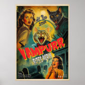 Vampurr Bites Again - retro horror poster (Voorkant)