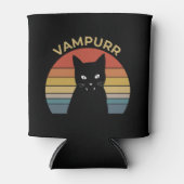 Vampurr grappig vampier katretro sunset Halloween Blikjeskoeler (Voorkant)