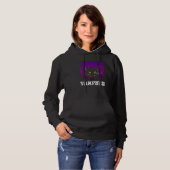 Vampurr  Retro Vampire Black Cat Halloween Hoodie (Voorkant volledig)