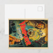 Vampurr Vampier Kat- retro horror poster Briefkaart (Voorkant / Achterkant)