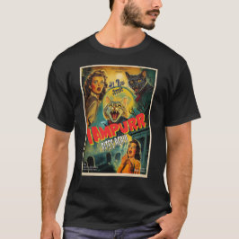 Vampurr Vampire Cat- retro horror poster T-shirt