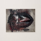 Vampy Boudoir | Gothic Red Victoriaans Slaapkamer  Legpuzzel (Horizontaal)