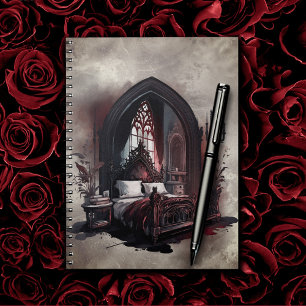 Vampy Boudoir   Gothic Red Victoriaans Slaapkamer  Notitieboek