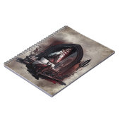 Vampy Boudoir | Gothic Red Victoriaans Slaapkamer  Notitieboek (Linkerzijde)