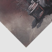 Vampy Boudoir | Gothic Red Victoriaans Slaapkamer  Tissuepapier (Detail)