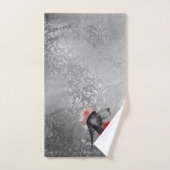 Vampy Spiked Stiletto | Red Rose High Heel Grunge Bad Handdoek (Handdoek)