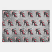 Vampy Spiked Stiletto | Red Rose High Heel Grunge Inpakpapier Vel (Voorkant)