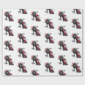 Vampy Spiked Stiletto | Red Rose Mode Hoge hak Cadeaupapier (Vlak)