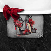 Vampy Strappy Stilettos | Red Rose Hakken op Grung Badmat