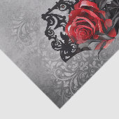 Vampy Vogue Grunge | Stiletto Lace Bootie Rozen Tissuepapier (Detail)