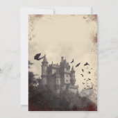 Vampyre Kiss  Dracula Halloween Bedankkaart (Achterkant)