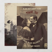 Vampyre Kiss  Dracula Halloween Bedankkaart (Voorkant / Achterkant)