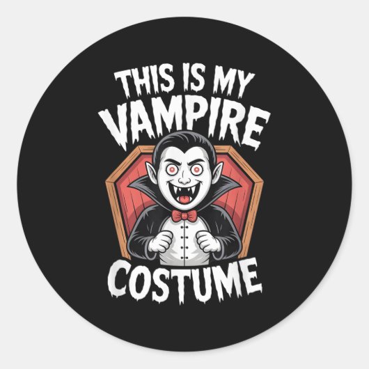 Vamre Costume  Ronde Sticker (Voorkant)