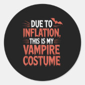 Vamre Costume  Ronde Sticker (Voorkant)