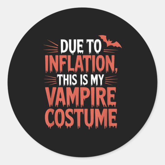 Vamre Costume  Ronde Sticker (Voorkant)