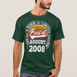 van 14 augustus 2008 14e jaargeschenk voor 14 jaar t-shirt