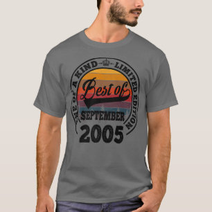 van 17 september 2005 17e jaarcadeautje voor 17 j t-shirt