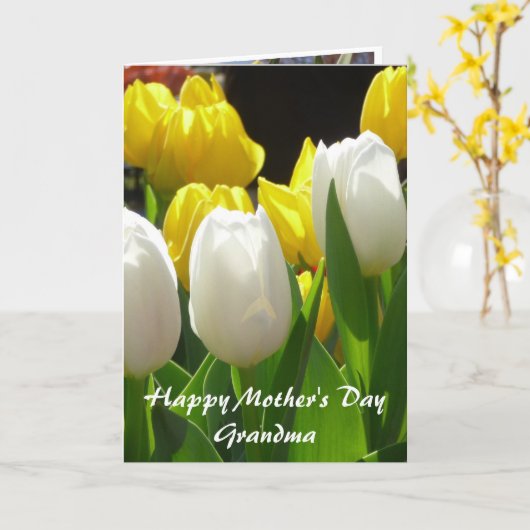 Van (1) Kleinkind aan Grootmoeder Kaart (Gele Bloem)