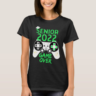 van 2022 Senior Video Game Over School Gamer Green T-shirt