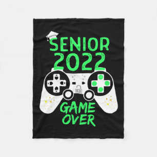 Van 2022 Senior Videogame Over School Gamer Groen Fleece Deken