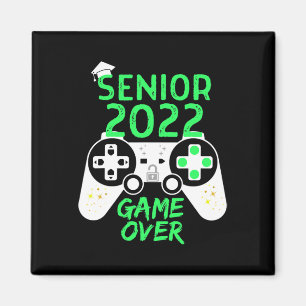 Van 2022 Senior Videogame Over School Gamer Groen  Magneet