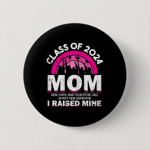 van 2024 Moeder Afstuderen Familie Mama Afstuderen Ronde Button 5,7 Cm
