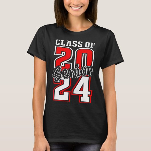van 2024 Senior 24 Shirt middelbare school Afstude (Voorkant)