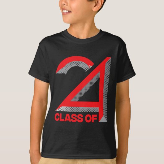 van 2024 Shirt Afstuderen Senior High School Colle (Voorkant)