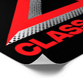 van 2024 Shirt Afstuderen Senior High School Colle Poster (Hoek)