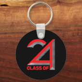 van 2024 Shirt Afstuderen Senior High School Colle Sleutelhanger (Voorkant)