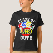 van 2024 Uno uit senior 2024 Afstuderen docent STU T-shirt (Voorkant)