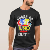van 2024 Uno uit senior 2024 Afstuderen docent STU T-shirt (Voorkant)