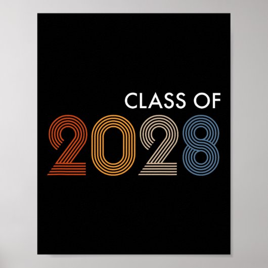 van 2028 College University High School Toekomstig Poster (Voorkant)