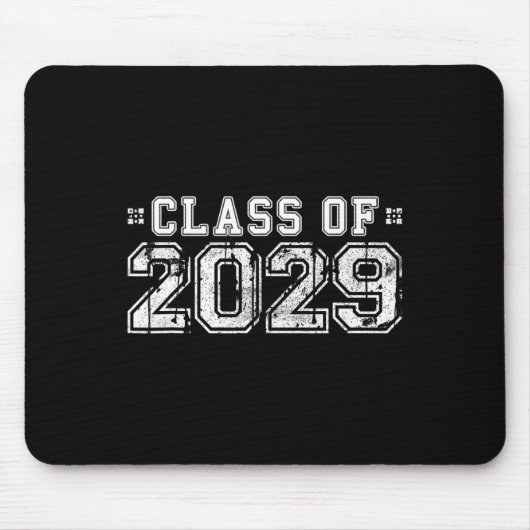 van 2029 - Afstuderen Jaar Senior Gift Muismat (Voorkant)