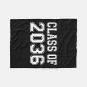 van 2036 groeien met mij Shirt Fleece Deken (Voorkant (Horizontaal))