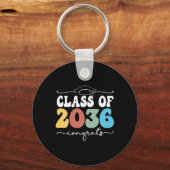 van 2036 Kleuterschool Eerste dag Afstuderen Grow  Sleutelhanger (Voorkant)